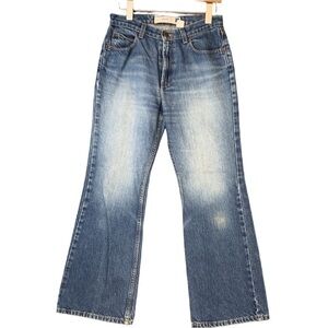 Vintage GAP Y2K Ankle Flare Faded Super Soft Denim Size 8 No Stretch Casual Cute